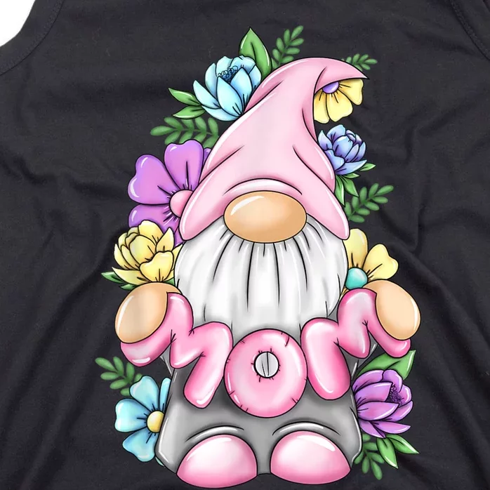 Cute Gnome Mom Happy Mother's Day Art Flower For Mom Gnomies Tank Top