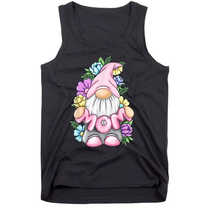 Cute Gnome Mom Happy Mother's Day Art Flower For Mom Gnomies Tank Top