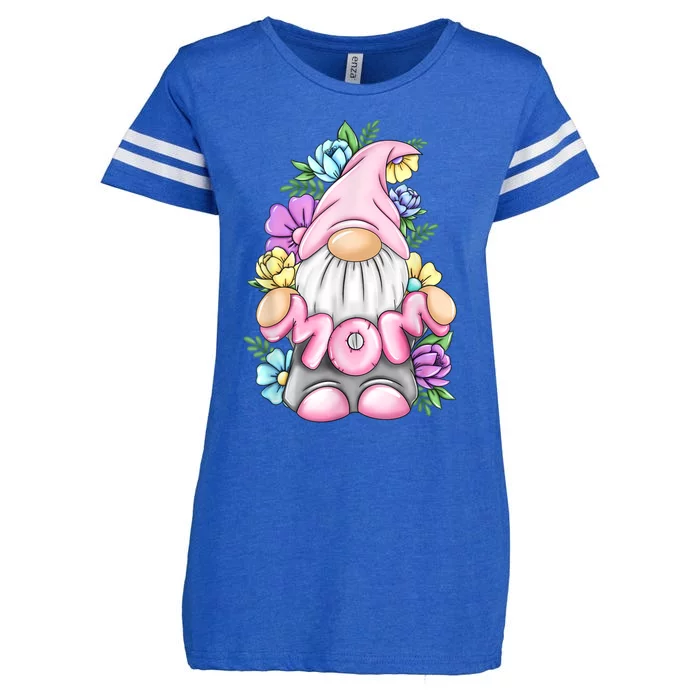 Cute Gnome Mom Happy Mother's Day Art Flower For Mom Gnomies Enza Ladies Jersey Football T-Shirt