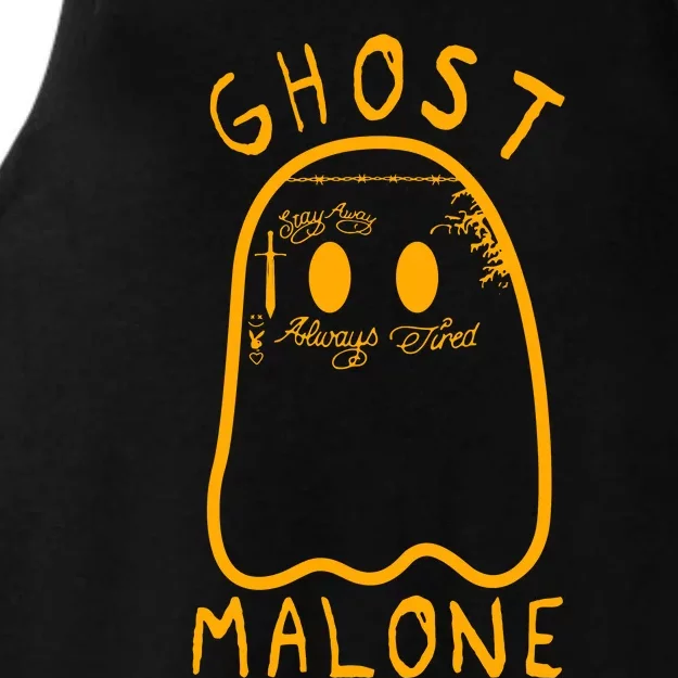 Cute Ghost Malone Ladies Tri-Blend Wicking Tank