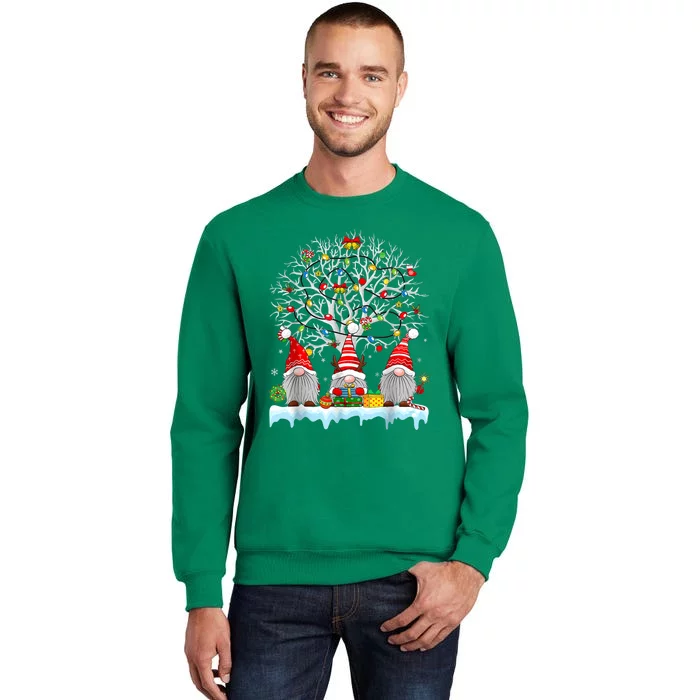 Cute Gnomes Merry Christmas Light Family Gnome Xmas Matching Sweatshirt