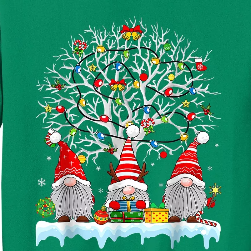 Cute Gnomes Merry Christmas Light Family Gnome Xmas Matching Sweatshirt