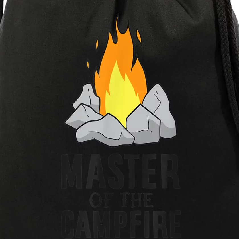 Camper Gift Master Of The Campfire Outdoor Camping Drawstring Bag