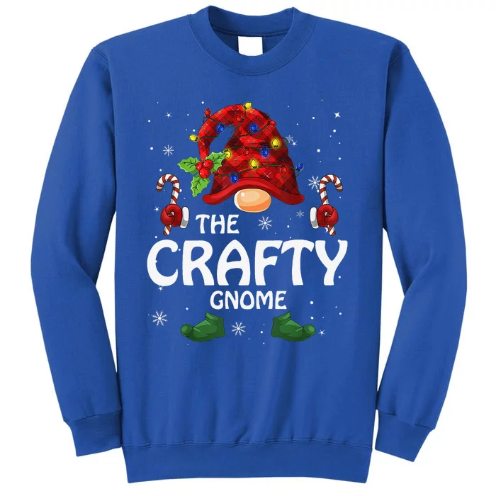 Crafty Gnome Matching Family Group Christmas Party Pajama Tall Sweatshirt