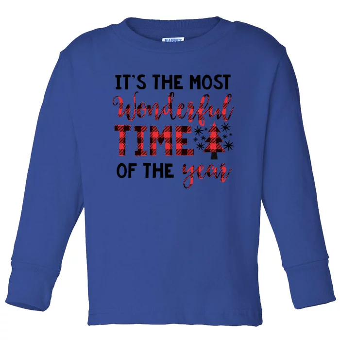 Christmas Gift Most Wonderful Time Of The Year Meaningful Gift Toddler Long Sleeve Shirt