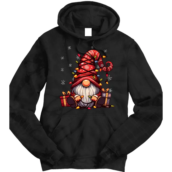 Cute Gnome Matching Outfit Family Merry Christmas Tie Dye Hoodie