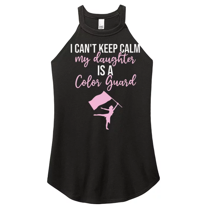 Color Guard Mom Dad Marching Band Colorguard Color Guard Women’s Perfect Tri Rocker Tank