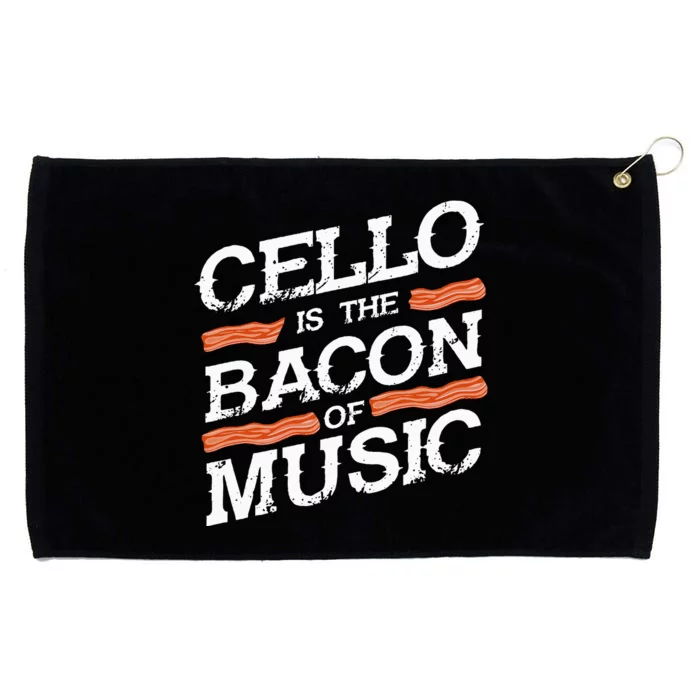 Cellist Gift Musical Instrument Cello Is The Bacon Of Music Grommeted Golf Towel