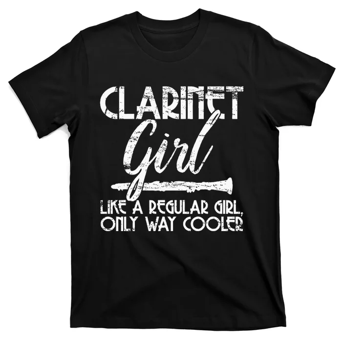 Clarinet Girl Music Instrument Funny Vintage Gift T-Shirt