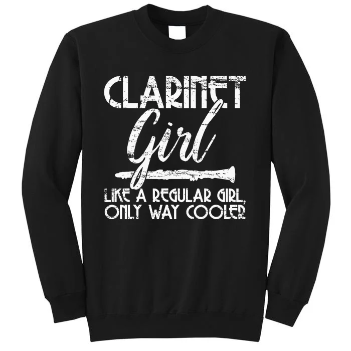 Clarinet Girl Music Instrument Funny Vintage Gift Tall Sweatshirt