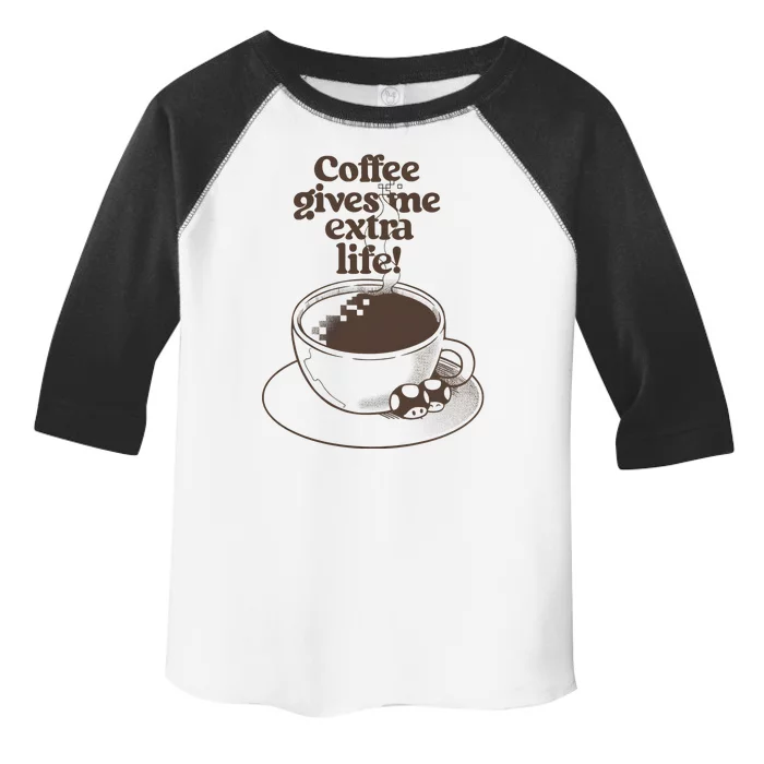 Coffee Gives Me Extra Life Toddler Fine Jersey T-Shirt