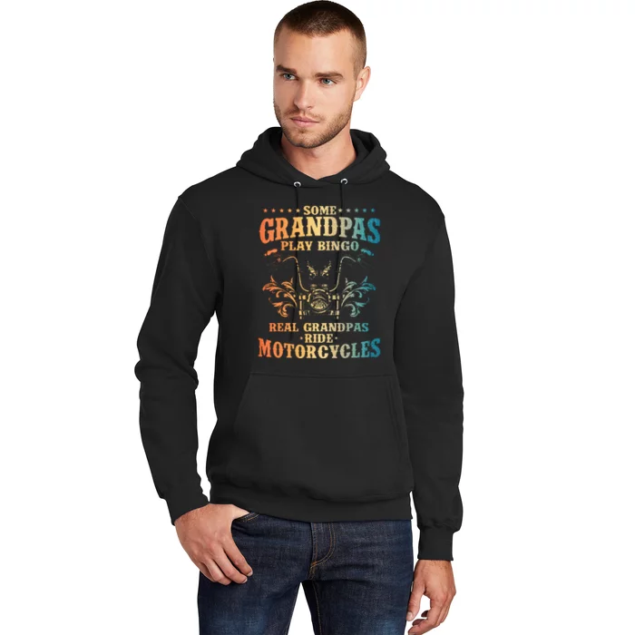 Cool Grandpa Motorcycle Design For Biker Motorbike Hoodie