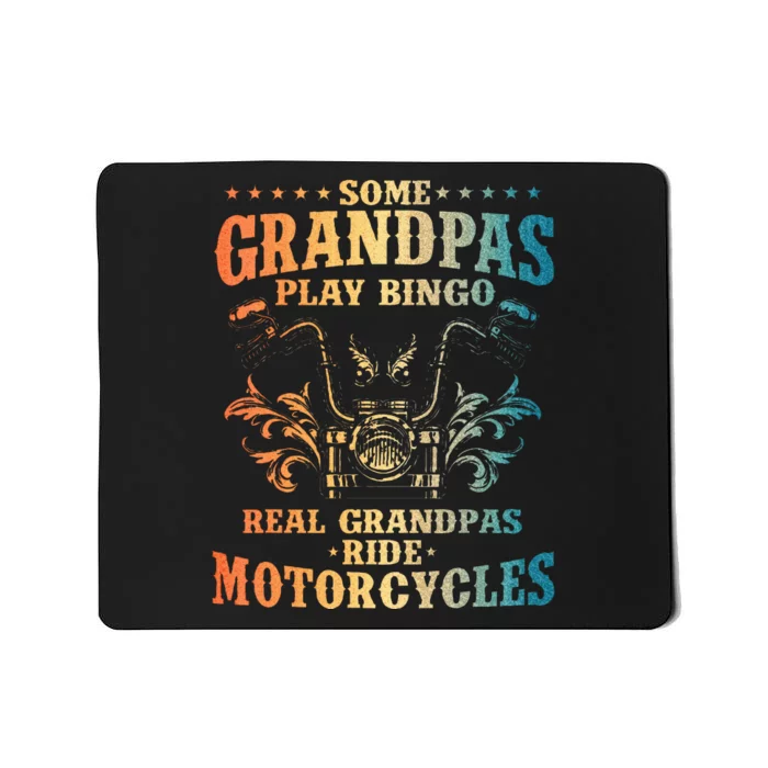 Cool Grandpa Motorcycle Design For Biker Motorbike Mousepad