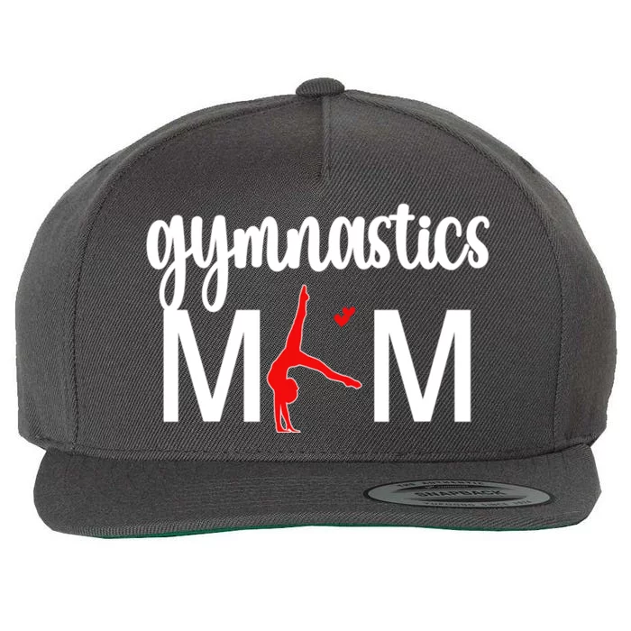 Cute Gymnastics Mom Gift For MotherS Day Wool Snapback Cap