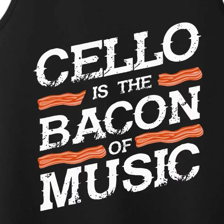 Cellist Gift Musical Instrument Cello Is The Bacon Of Music Performance Tank