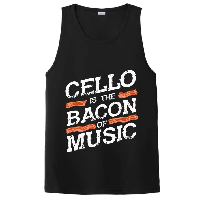 Cellist Gift Musical Instrument Cello Is The Bacon Of Music Performance Tank