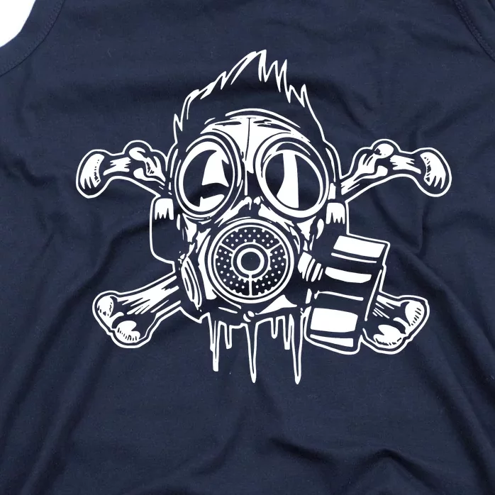 Crossbones Gas Mask Guy Tank Top