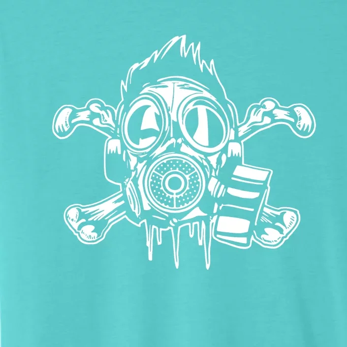 Crossbones Gas Mask Guy ChromaSoft Performance T-Shirt