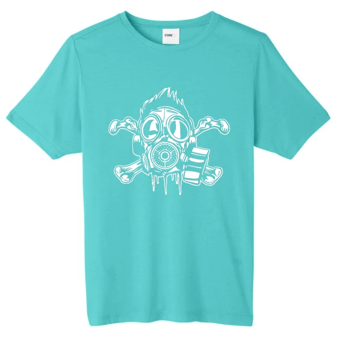 Crossbones Gas Mask Guy ChromaSoft Performance T-Shirt