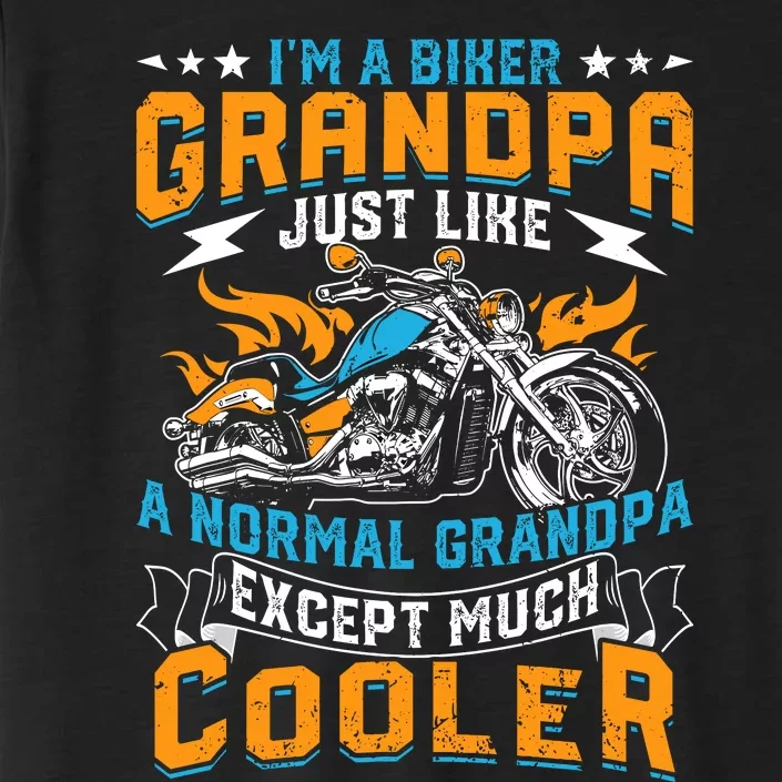 Cool Grandpa Motorcycle Gift Idea ChromaSoft Performance T-Shirt