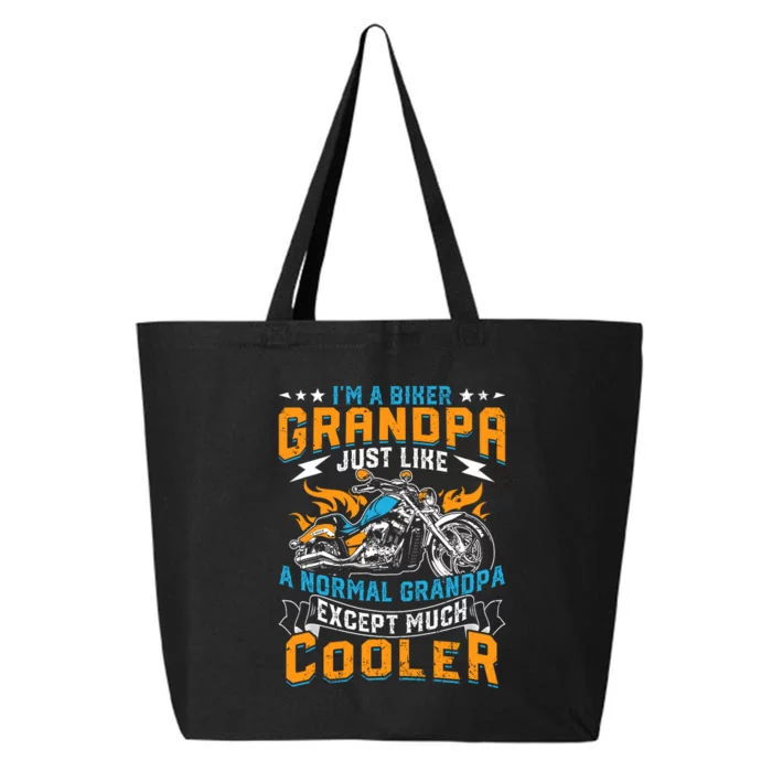 Cool Grandpa Motorcycle Gift Idea 25L Jumbo Tote