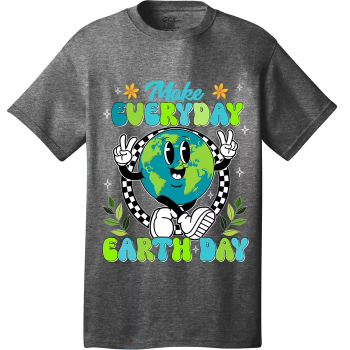 Cute Groovy Make Everyday Earth Day Classroom Teachers T-Shirt