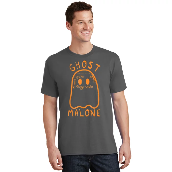 Cute Ghost Malone Fall Season Funny Halloween Spooky Season T-Shirt