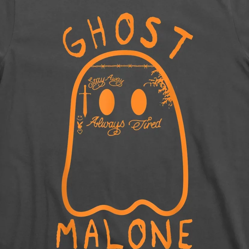 Cute Ghost Malone Fall Season Funny Halloween Spooky Season T-Shirt