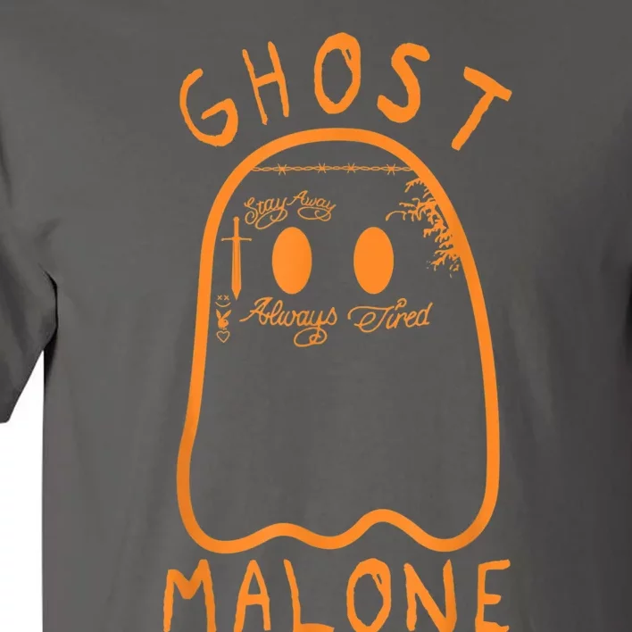 Cute Ghost Malone Fall Season Funny Halloween Spooky Season Tall T-Shirt