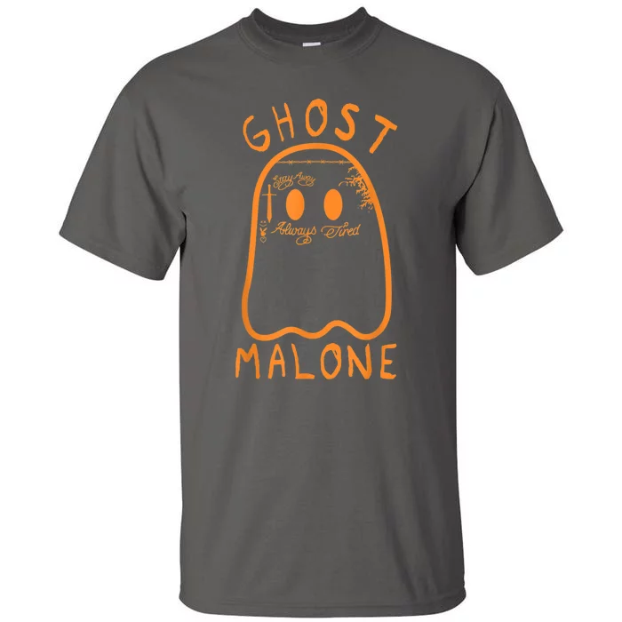 Cute Ghost Malone Fall Season Funny Halloween Spooky Season Tall T-Shirt