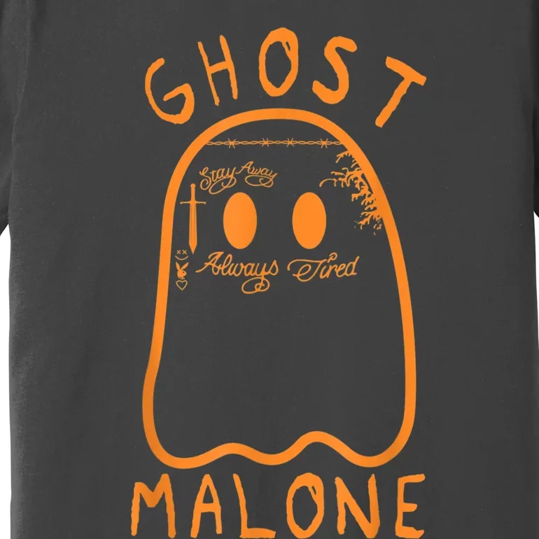 Cute Ghost Malone Fall Season Funny Halloween Spooky Season Premium T-Shirt