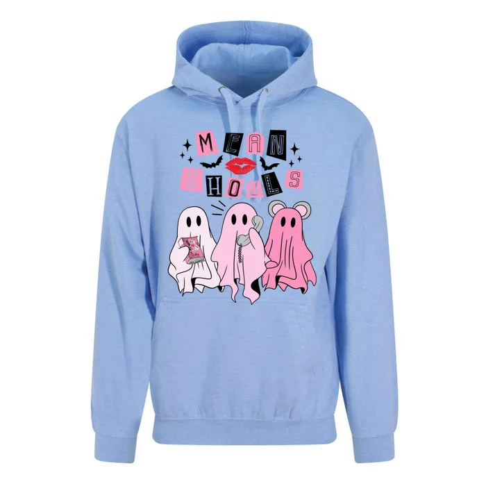 Cute Ghost Mean Ghouls Funny Halloween Costume Spooky Season Unisex Surf Hoodie