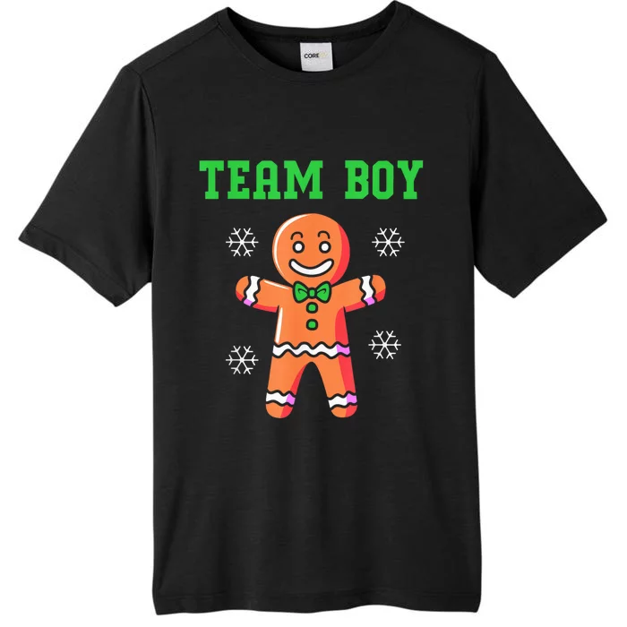 Christmas Gingerbread Man Team Boy Gender Reveal ChromaSoft Performance T-Shirt