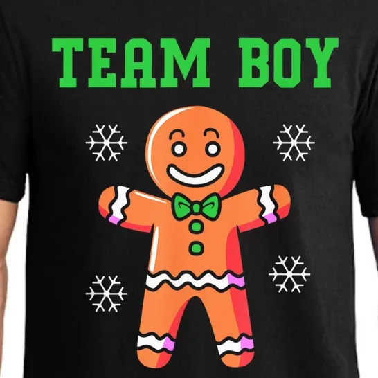 Christmas Gingerbread Man Team Boy Gender Reveal Pajama Set