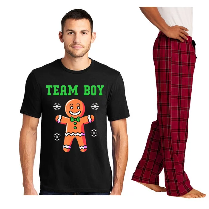 Christmas Gingerbread Man Team Boy Gender Reveal Pajama Set