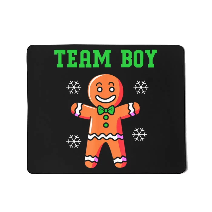 Christmas Gingerbread Man Team Boy Gender Reveal Mousepad