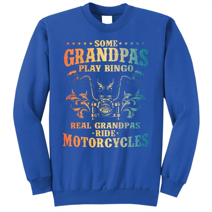 Cool Grandpa Motorcycle Design For Biker Motorbike Lover Tall Sweatshirt