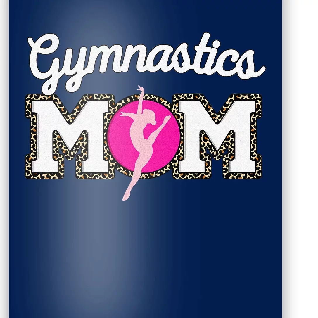 Cute Gymnastics Mom Gymnast Leopard Print Mothers Day Poster