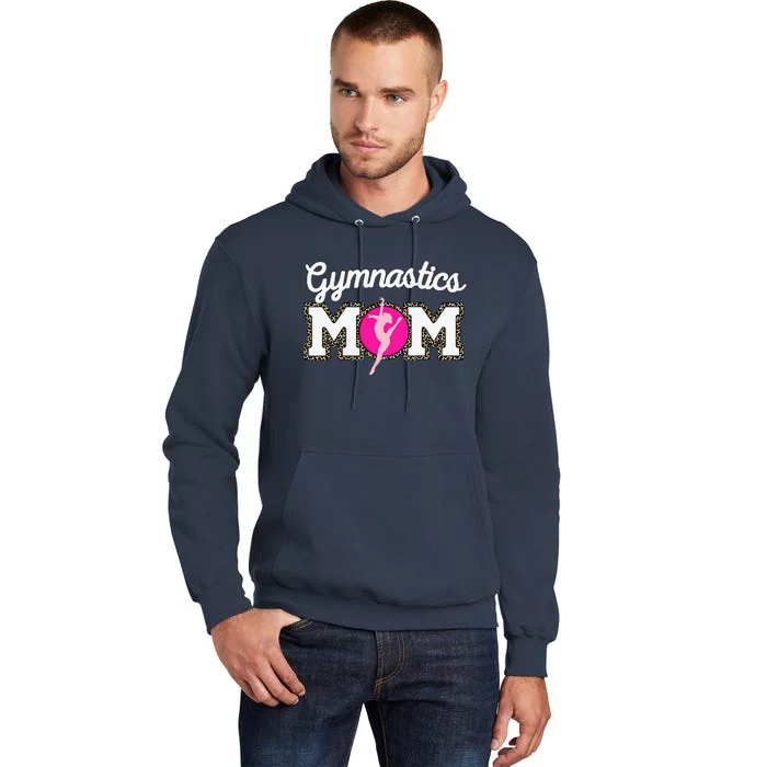 Cute Gymnastics Mom Gymnast Leopard Print Mothers Day Tall Hoodie