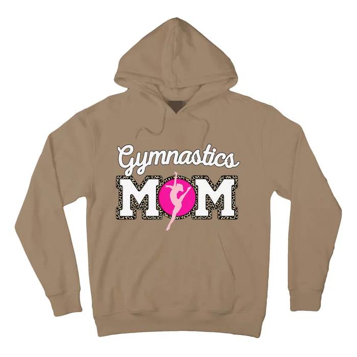 Cute Gymnastics Mom Gymnast Leopard Print Mothers Day Hoodie