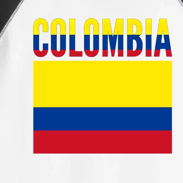 Colombian Gift Meaningful Gift Colombia Country Flag Great Gift Toddler Fine Jersey T-Shirt