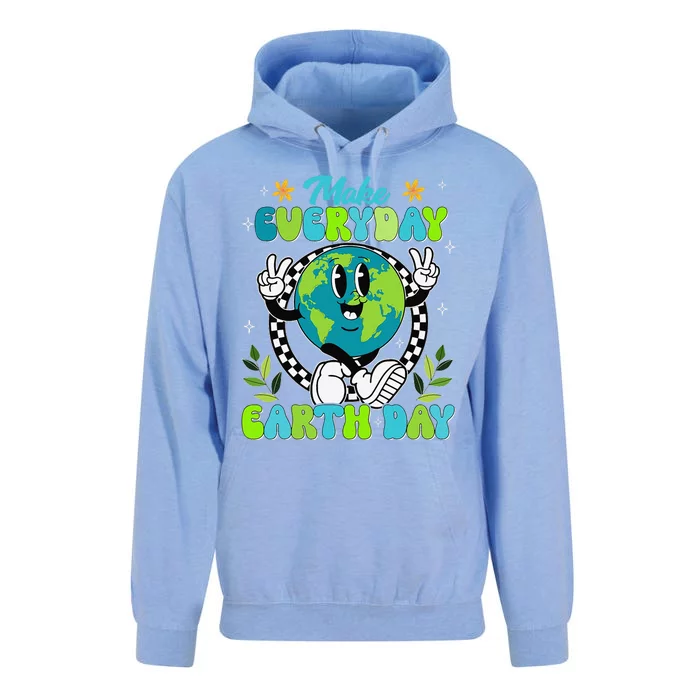 Cute Groovy Make Everyday Earth Day Classroom Teachers Unisex Surf Hoodie