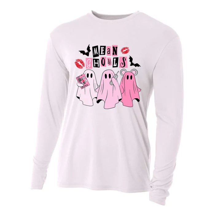 Cute Ghost Mean Ghouls Funny Halloween Costume Spooky Season Cooling Performance Long Sleeve Crew