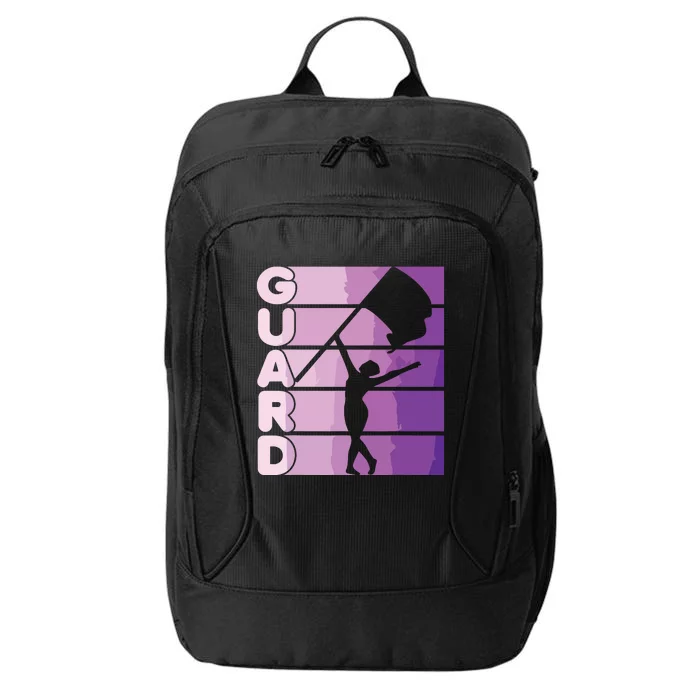 Color Guard Marching Band Flag Girl City Backpack