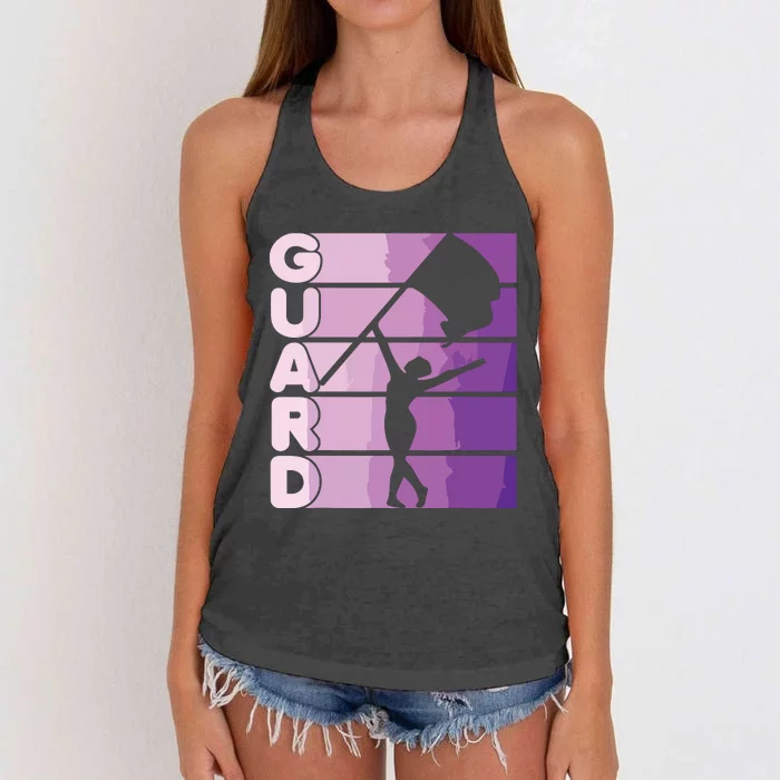 Color Guard Marching Band Flag Girl Women's Knotted Racerback Tank