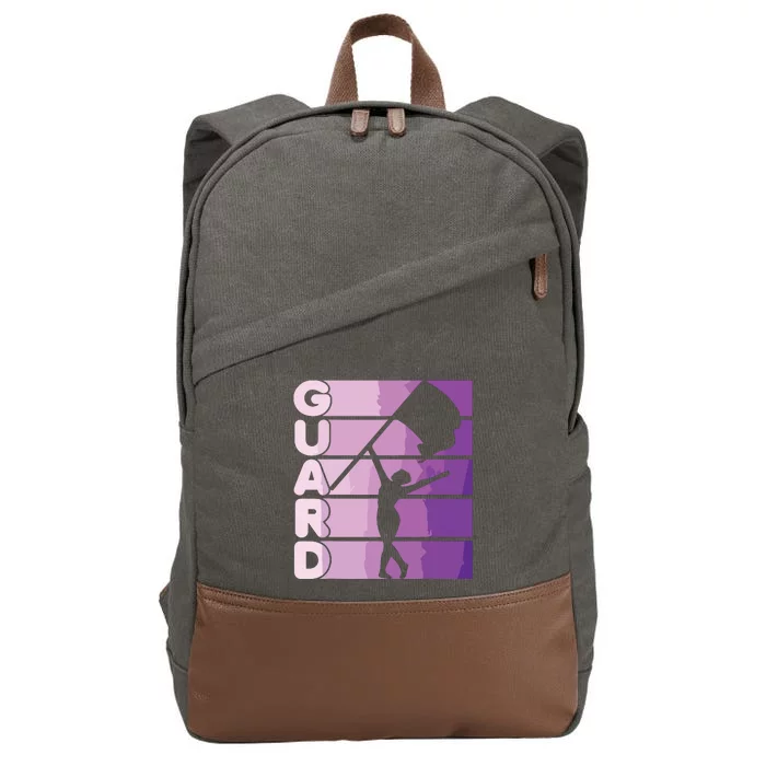 Color Guard Marching Band Flag Girl Cotton Canvas Backpack