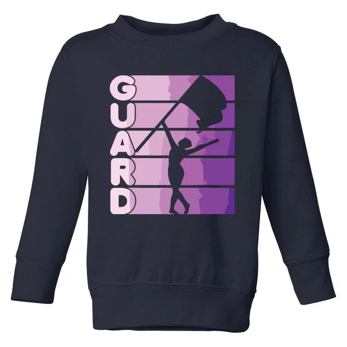 Color Guard Marching Band Flag Girl Toddler Sweatshirt