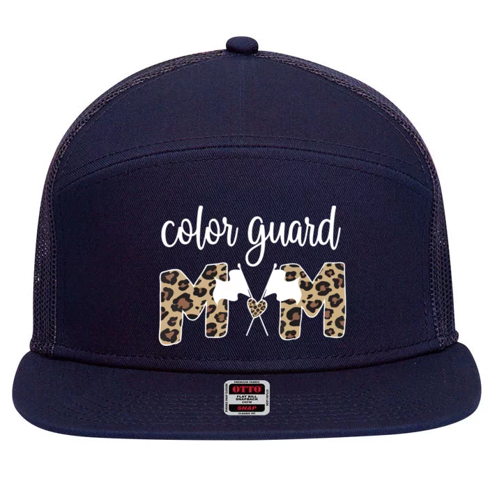 Color Guard Mom Of A Guard Member Guard Mama 7 Panel Mesh Trucker Snapback Hat