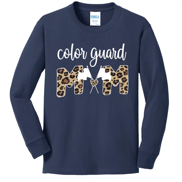 Color Guard Mom Of A Guard Member Guard Mama Kids Long Sleeve Shirt