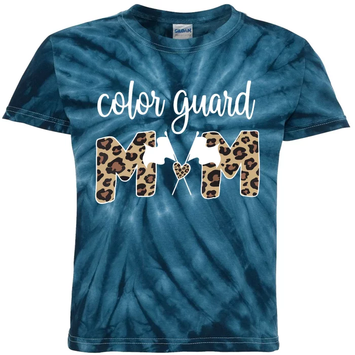 Color Guard Mom Of A Guard Member Guard Mama Kids Tie-Dye T-Shirt